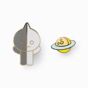 NEW official VAN metal character badge BT21